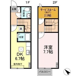 アバンティ江俣 Ⅱの物件間取画像